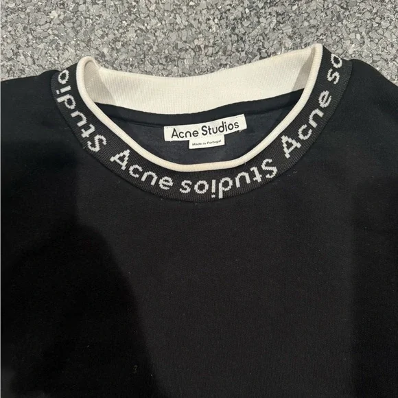 Acne Black Crewneck Men's Sweater - Picture 2 of 2